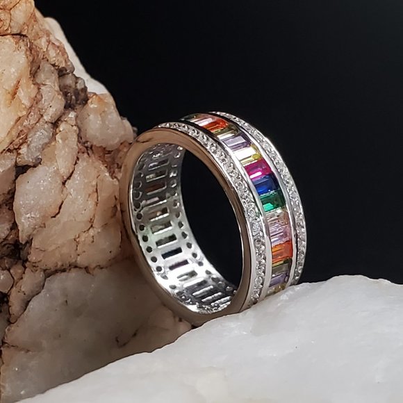 GG Unique Jewelry Jewelry - Solid 925 Sterling Silver Ring Gemstone